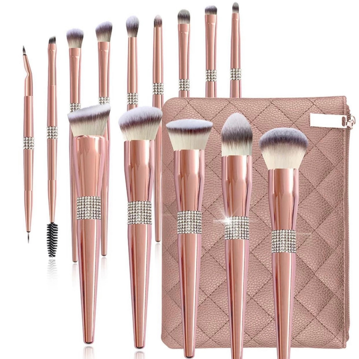 Metallic Pink Brush Set (without bag)