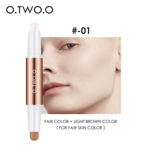Open image in slideshow, O.TWO.O 2-in-1 Concealer &amp; Contour Stick
