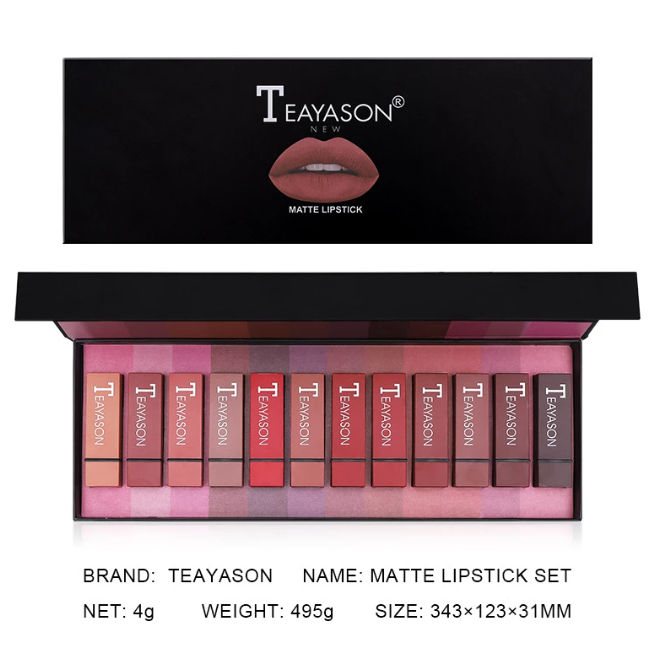 Teayason 15 Colours Tattoo Tube Liquid Lipstick Set - Colour Zone Cosmetics