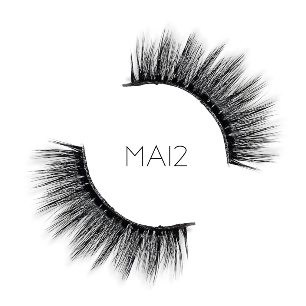 "MA12" Clear-band Mink Eyelashes
